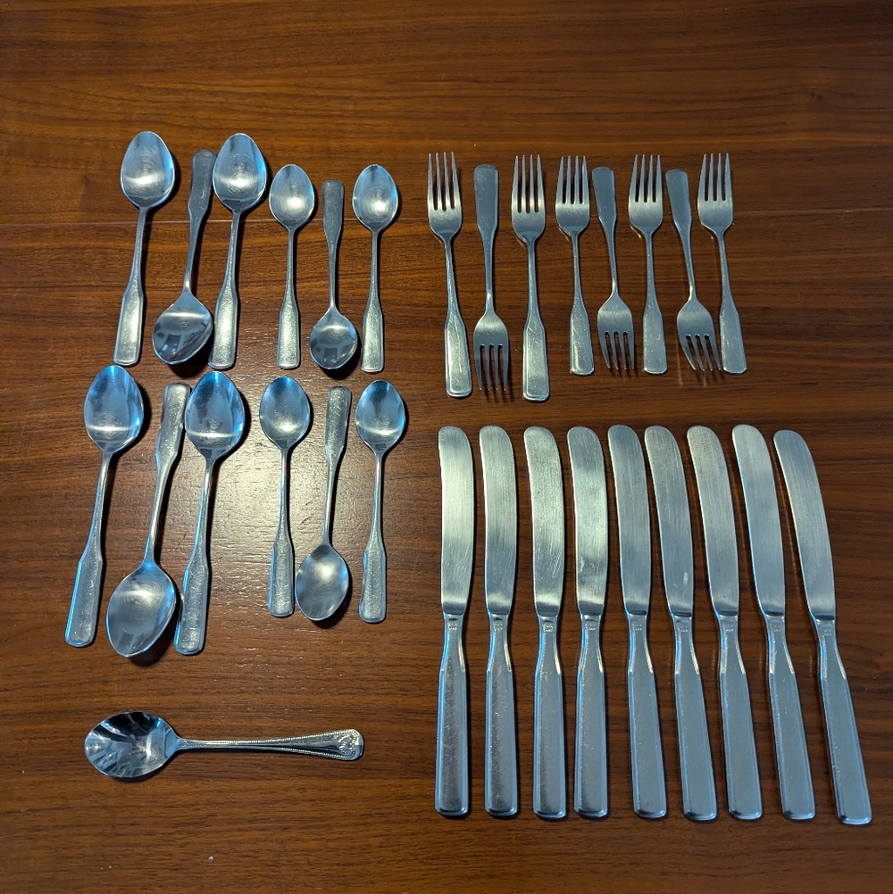 Betsy Ross Stainless Supreme Japan Wide Handle Dinner Fork Flatware Pre Owned